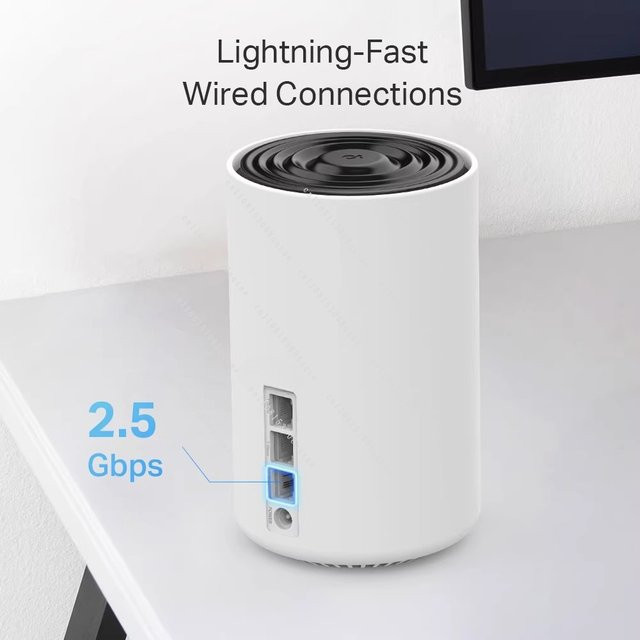 TP-Link Deco XE75 Pro AXE5400 Tri-Band Mesh Wi-Fi 6E Wireless System, Weiß - Bild 1