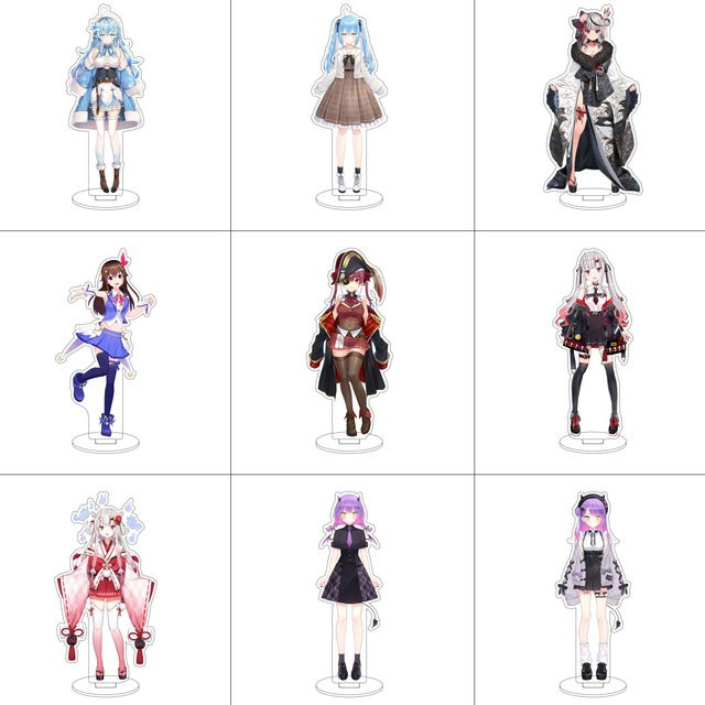 Hololive Anime Acryl Standfigur Shirakami Fubuki Usada Pekora Minato Aqua Höhe: 16 cm - Bild 1