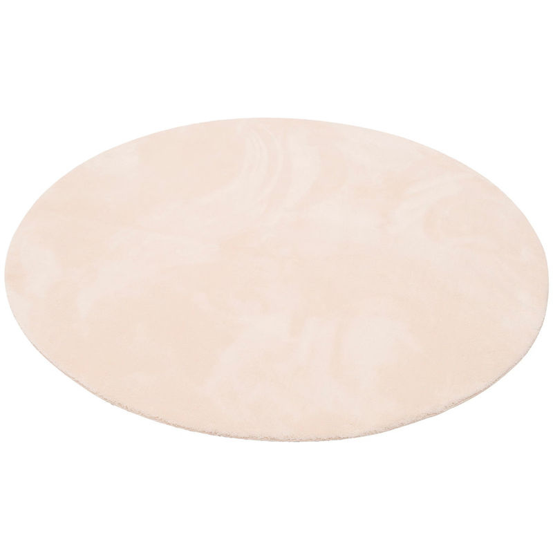 Pergamon Kinder Fellteppich Pearl Kids Rund in Beige aus weichem Kunstfell - Bild 2