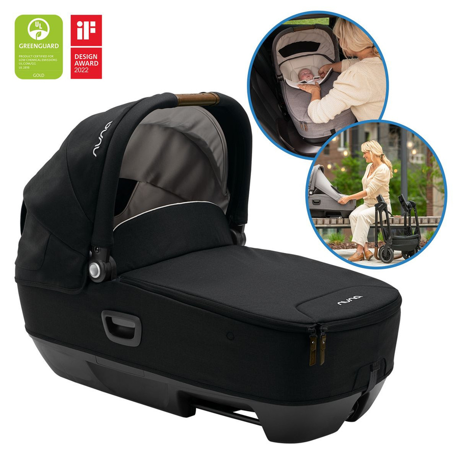 Nuna Babywanne CARI next in Caviar mit ISOFIX-Basis und EPP-Schaumstoff - Bild 1