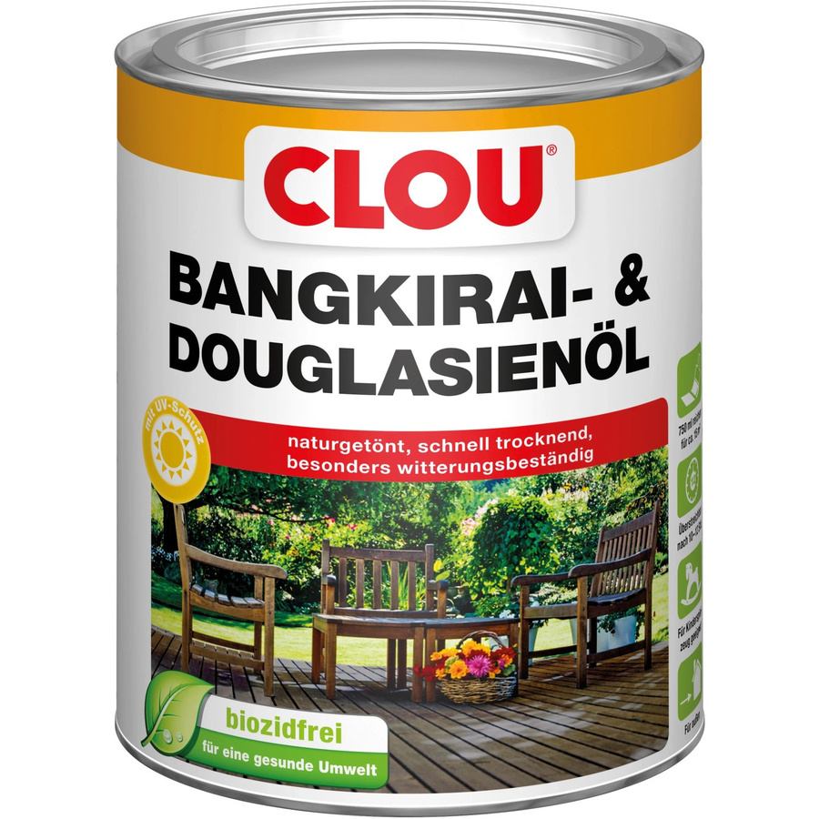 Clou Bangkirai- und Douglasien-Öl, transparent, 750 ml - Bild 2