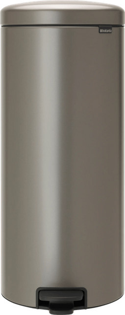 Brabantia NewIcon Treteimer mit Soft-Close-Funktion und herausnehmbarem Inneneimer, 30 Liter, Platinum/Silber - Bild 1