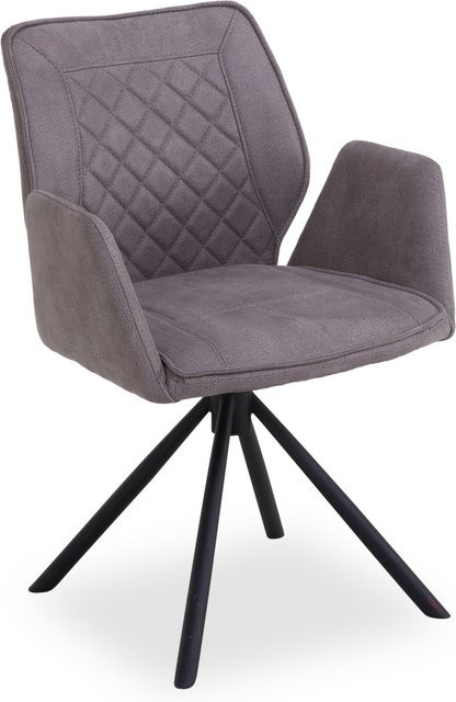 Armlehnstuhl MONDO CARASCO in Schwarz mit Microfaser-Stoffbezug, B/T/H: 59,0 x 64,0 x 84,0 cm - Bild 1