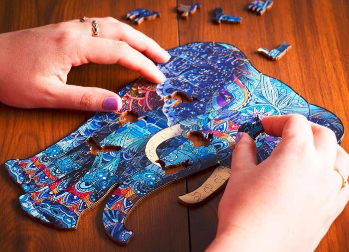 Engelhart Holzpuzzle Tiere Elefant 178 Teile ab 12 Jahren - Bild 3