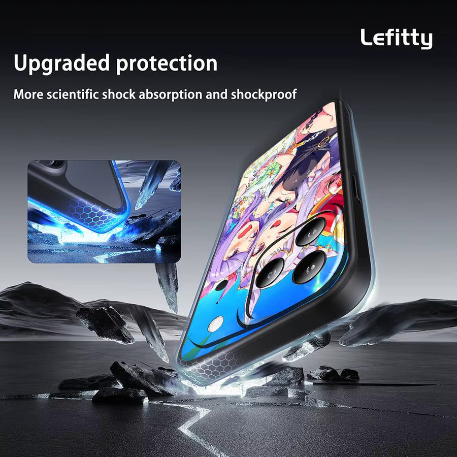 Anime Umamusume Handyhülle für iPhone 11 bis 17 Pro Max Plus Mini Schwarz Frosted Soft Shell - Bild 5