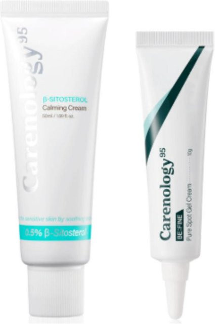 Carenology Blaue Schafgarbe Pflegeset, Creme und Pickelcreme, Unisex - Bild 1