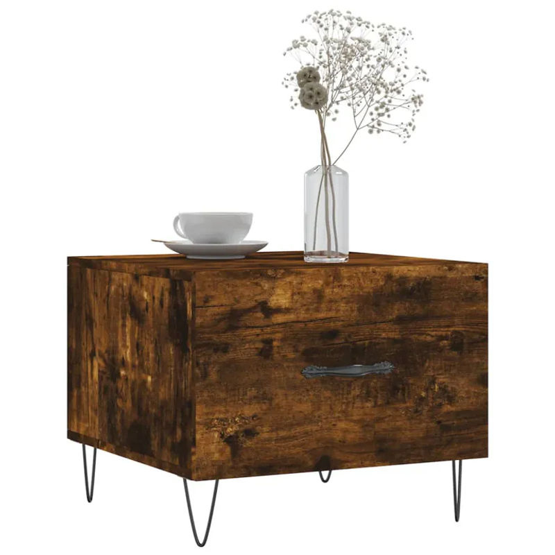 Vidaxl Couchtisch Set aus 2 Stück im Industrial Design, Farbe Braun, B/T/H: 50 x 50 x 40 cm - Bild 5
