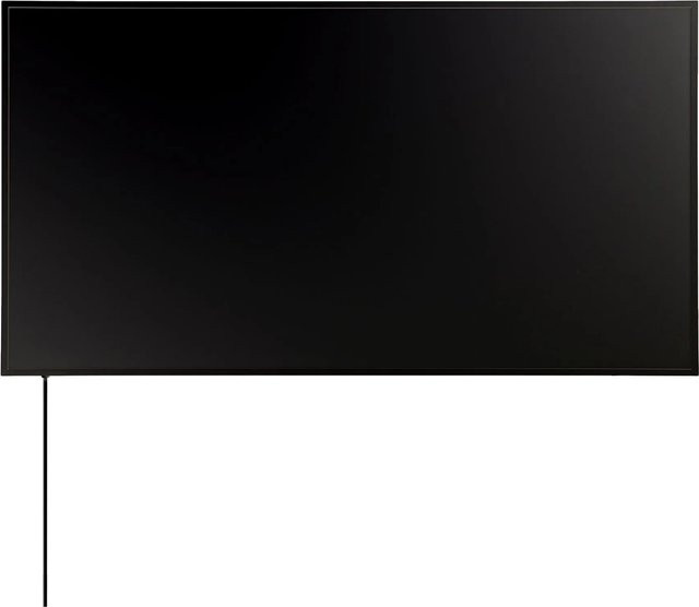 Könighaus Infrarotheizung Black Edition 1.000 W Schwarz mit Kabelausgang Quer Rechts - Bild 1