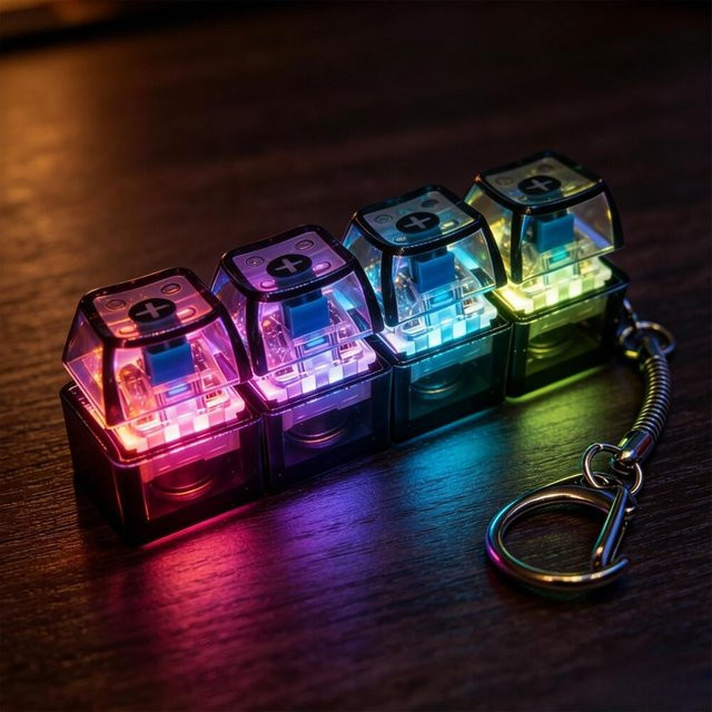 Topmix LED-Schlüsselanhänger Tastatur, Unisex - Bild 1