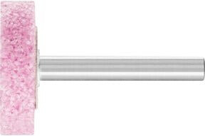 PFERD TOOLS STEEL EDGE Schleifstift Zylinder Ø 32 x 8 mm mit Schaft-Ø 6 mm A30 für Stahl und Stahlguss in Pink - Bild 1