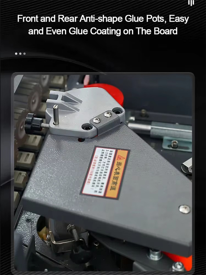 WFS-210 Vollautomatische Hochgeschwindigkeits-Kantenanleimmaschine von shouyiyoupin zur hocheffizienten geradlinigen Kantenbearbeitung - Bild 3