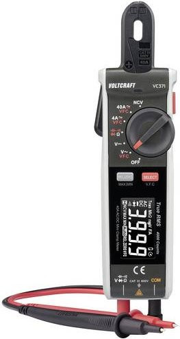VOLTCRAFT VC-371 Digitale Stromzange CAT III 600V in Grau mit 4000 Counts - Bild 1