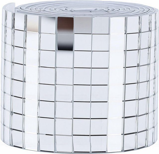 GoolRC Mosaik Spiegel Aufkleber Selbstklebend in Weiß und Silber für Disco Dekoration und Wandgestaltung - Bild 1