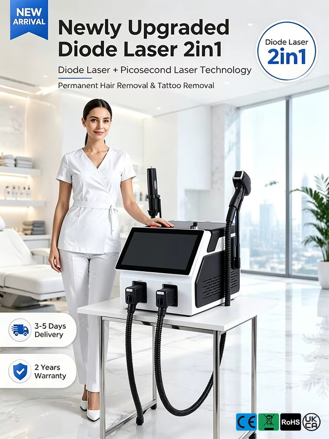 Emsnova 2-in-1 Dioden-Pikosekunden-Kombi-Lasergerät, Unisex - Bild 7