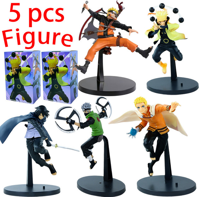 Bandai Naruto Uchiha Sasuke/Uzumaki Naruto Figur, Action Sammlermodell, Einzelfigur - Bild 1