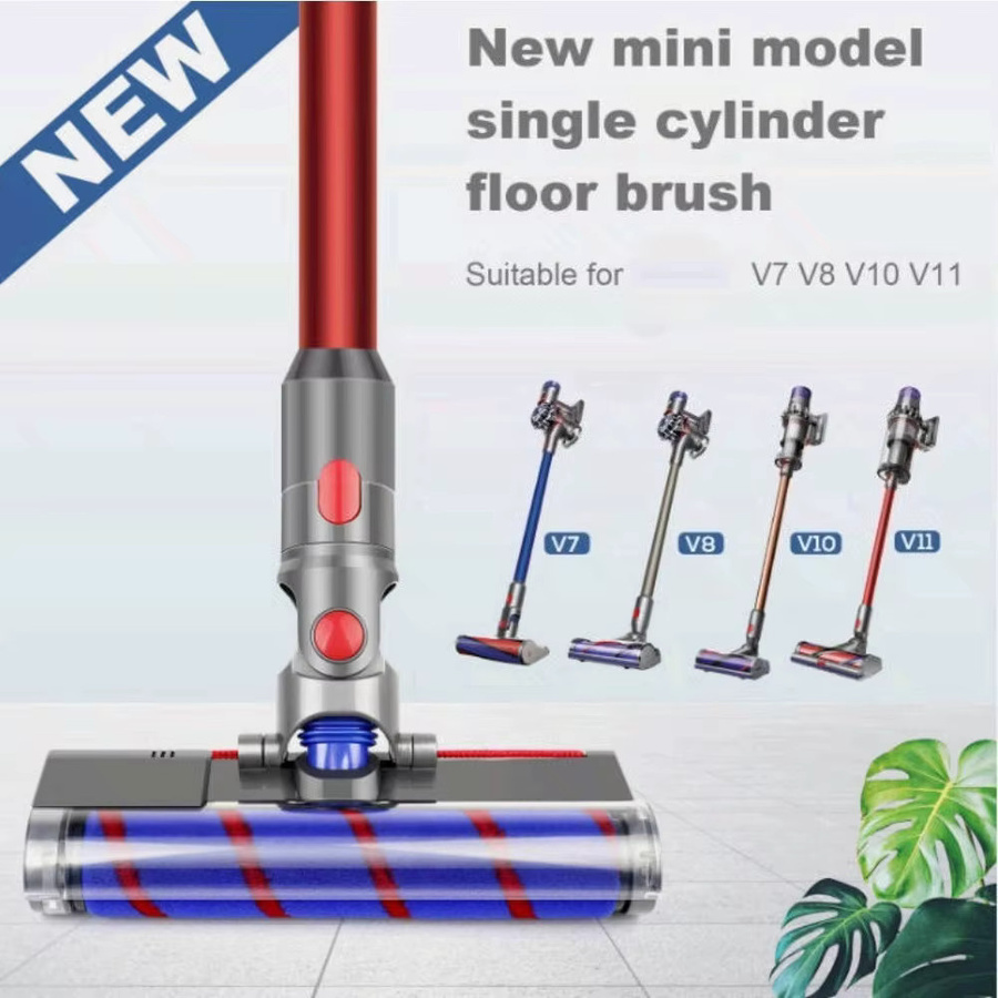 Dyson motorisierte Bodendüse mit LED-Licht und weicher Rolle für V7 V8 V10 V11, grau - Bild 4