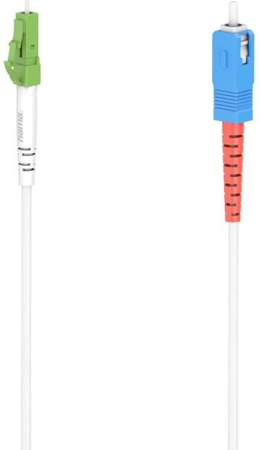 Hama Glasfaser-Netzwerkkabel mit LC/APC- und SC/UPC-Steckern, 10 Gbit/s, multicolour, Länge: 5,00 m - Bild 1