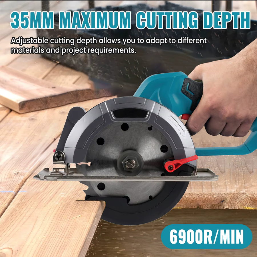 Makita 15,24 cm bürstenlose kompakte Kreissäge für Holz, Metall und Keramik in Blau, kompatibel mit Makita LXT 18 V Akku - Bild 3