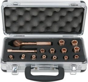 KS Tools BERYLLIUMplus Steckschlüssel-Satz 1/4 Zoll, 15-teilig, Silber - Bild 1