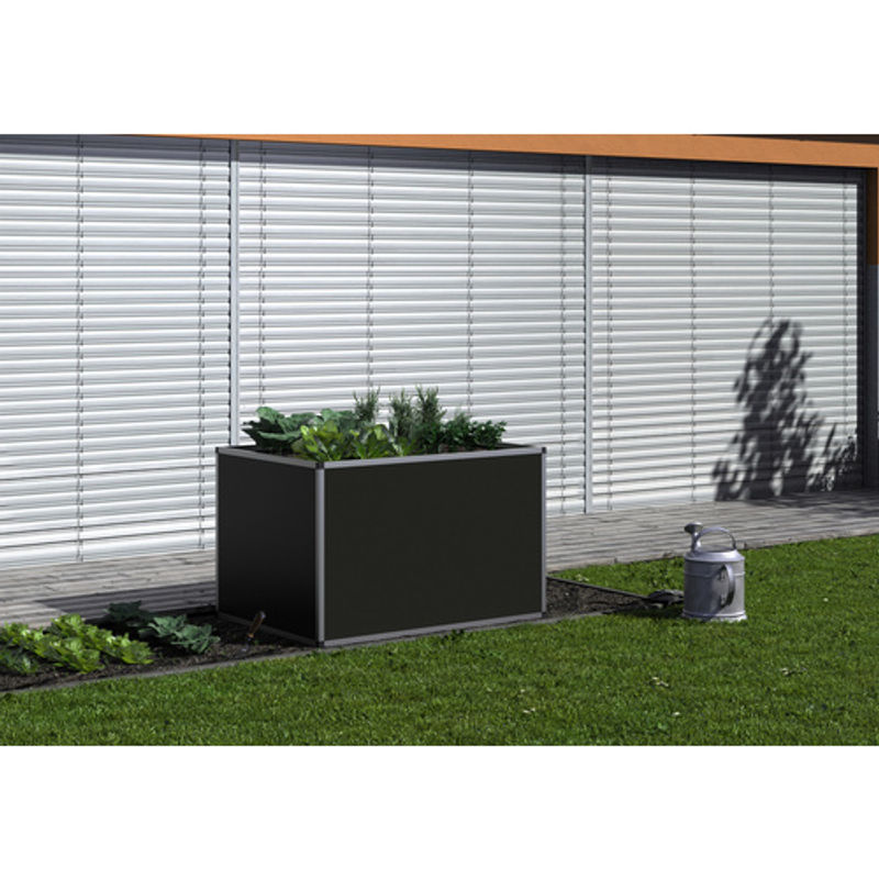 KGT Aluminium-Hochbeet für den Garten in Anthrazit, Schwarz oder Silber, B/T/H: 121 x 77 x 79,4 cm - Bild 2