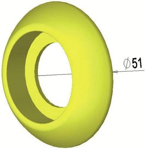 ABB Surround for Inca 2TLA030054R0400 Signallampe Gelb Durchmesser: 51 mm, Höhe: 50 mm - Bild 1