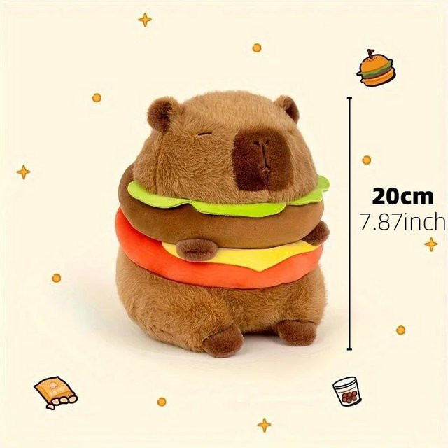 Linyi toy Capybara Plüschtier Set, Mama mit 4 kleinen Capybaras, Plüschpuppen - Bild 1
