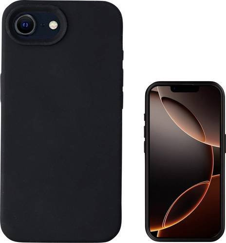 4Smarts Silikon Case Cupertino Cover für Apple iPhone 16e, MagSafe kompatibel, Schwarz - Bild 1