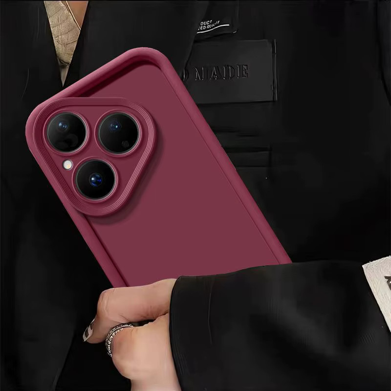Huawei Pura 80 Pro und Pura 70 Ultra Handyhülle Matte Back Cover in Schwarz mit angenehmem Hautgefühl - Bild 3