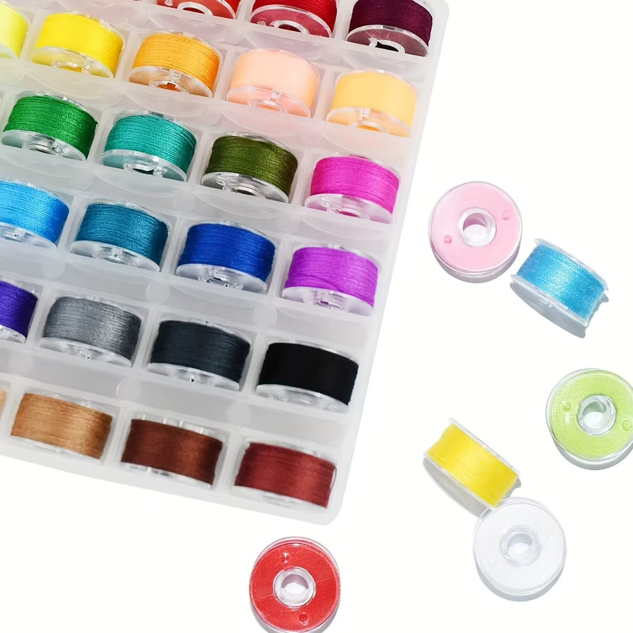 25 Rollen farbiges Nähgarn in einer Box für Haushaltsnähmaschinen, Multicolor - Bild 2