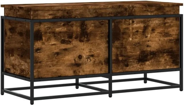 vidaXL Aufbewahrungsbox mit Deckel in Räuchereiche, B/T/H: 100 x 40 x 51,5 cm - Bild 1