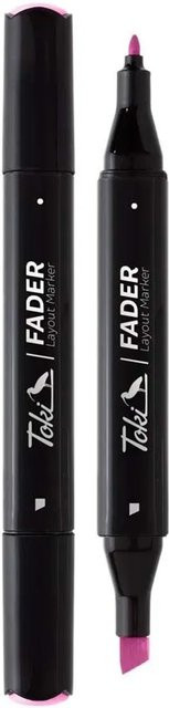 Toki Marker Fader Permanent Marker mit Keilspitze in 66 Farben Cerise - Bild 1
