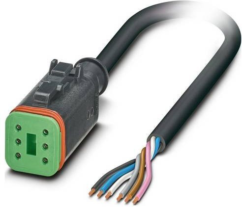 Phoenix Contact 1415028 Sensor-Aktor-Kabel in Schwarz und Grau mit 6 Polen und 5 m Länge - Bild 1