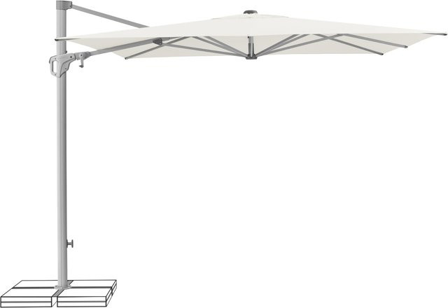 Suncomfort by Glatz Ampelschirm Familyflex in Sand White, B/T: 250 x 250 cm - Bild 1