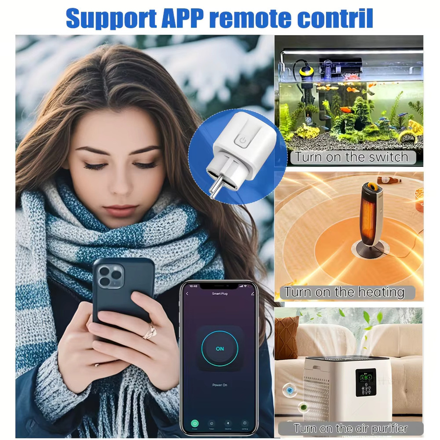 EWeLink Smart WiFi Steckdose in Weiß mit Timer-Funktion und Stromverbrauchsmessung, kompatibel mit Google Home und Alexa - Bild 2