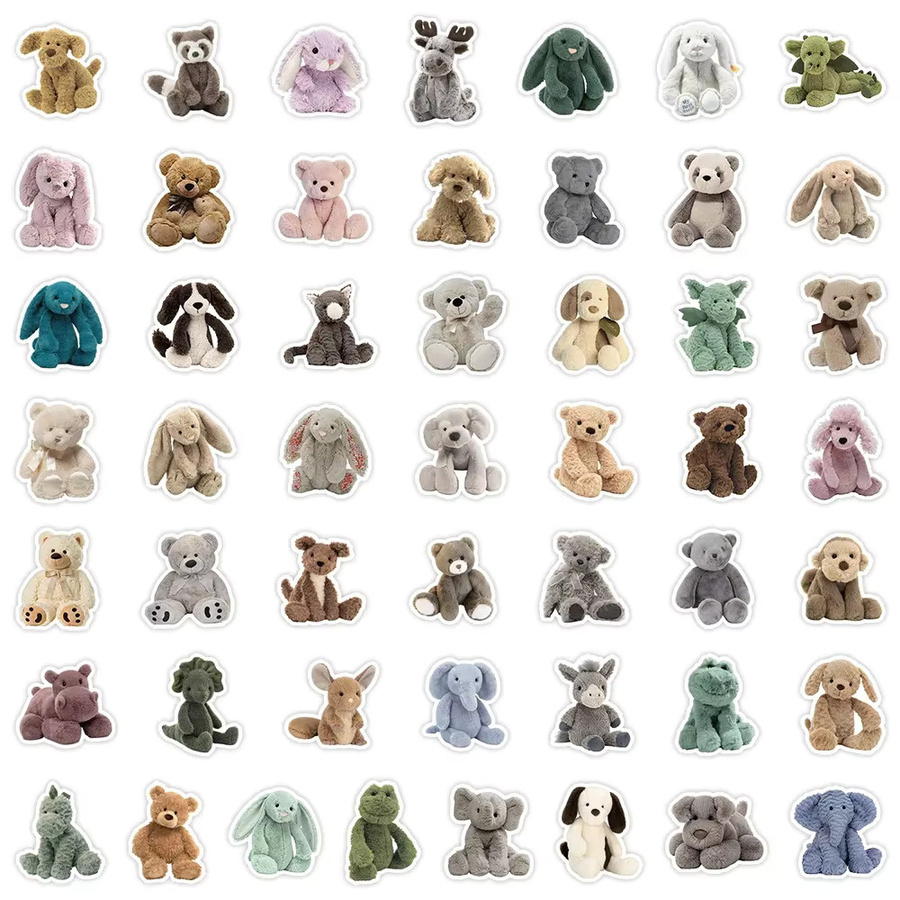 GOGOTU Teddybär Puppe Aufkleber, 50-teiliges Set - Bild 2