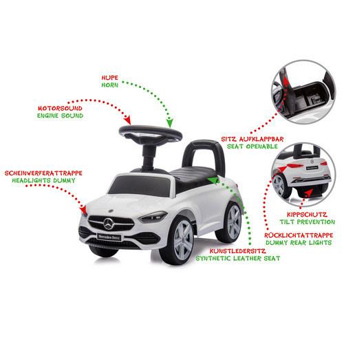 JAMARA Mercedes-Benz C-Class Rutscher Pkw weiß ab 12 Monaten - Bild 3