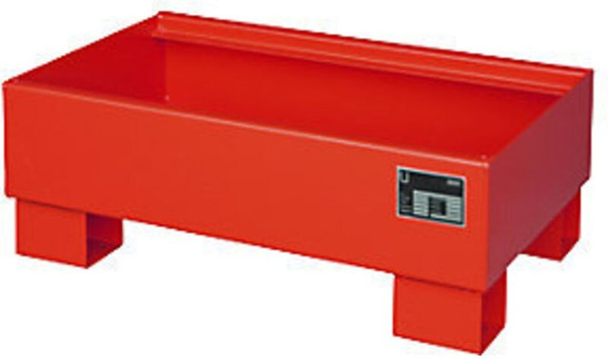 Bauer Südlohn Auffangwanne AW 60-1 aus Stahl, Farbe: Feuerrot, B/T/H: 50,0 x 28,0 x 28,0 cm - Bild 4