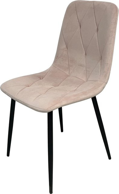 HTI-Living Stuhl Mesa Eco Velvet in Rosa mit modernem Design für Wohn- und Esszimmer - Bild 1