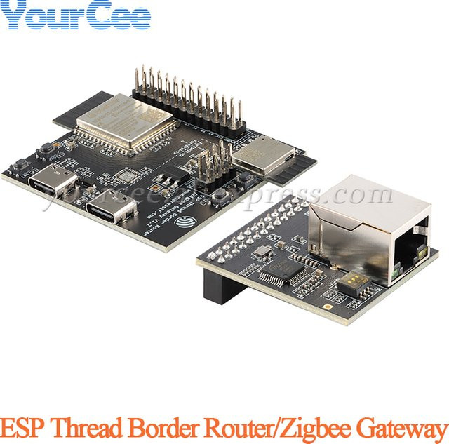 Your Cee ESP Thread Border Router Zigbee Gateway Development Board mit Ethernet-Unterstützung für Matter Anwendungsszenarien in Schwarz - Bild 1