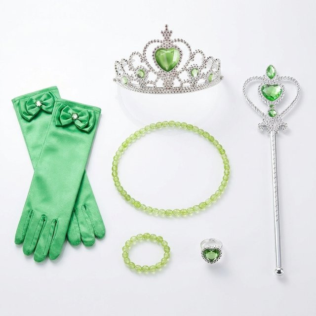 TPMG Prinzessin Mädchen-Kostüm-Set, Grün, Set / Bundle - Bild 1