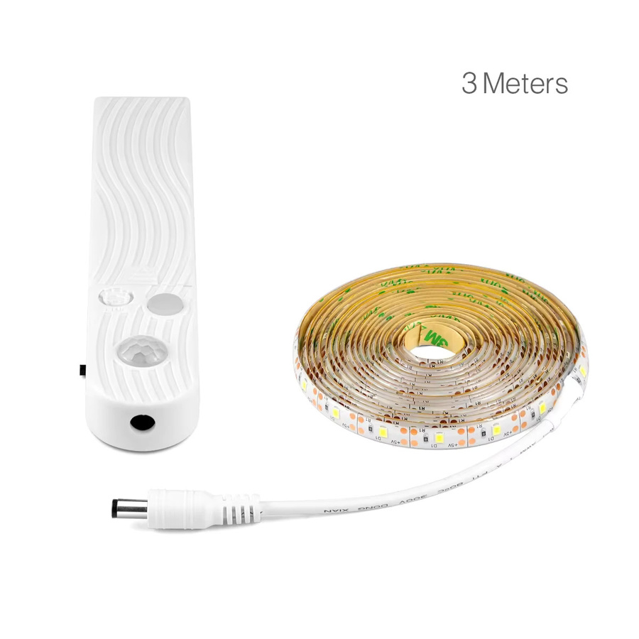 Gyarfas Smart PIR-Bewegungsmelder LED-Streifen mit USB-Anschluss, weiß, wasserdicht - Bild 2
