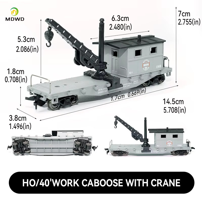 MDWD 87 Caboose Crane Coal Carrier Box, Automodell, 1:87 (Spur H0) - Bild 2