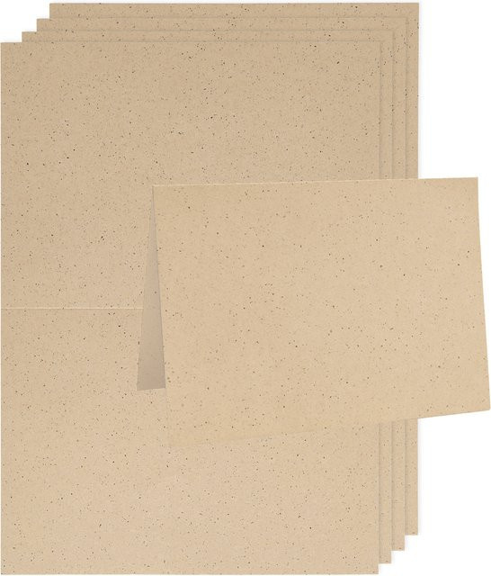 Rico Design Paper Poetry Renew Karten B6 in Cappuccino - Bild 1