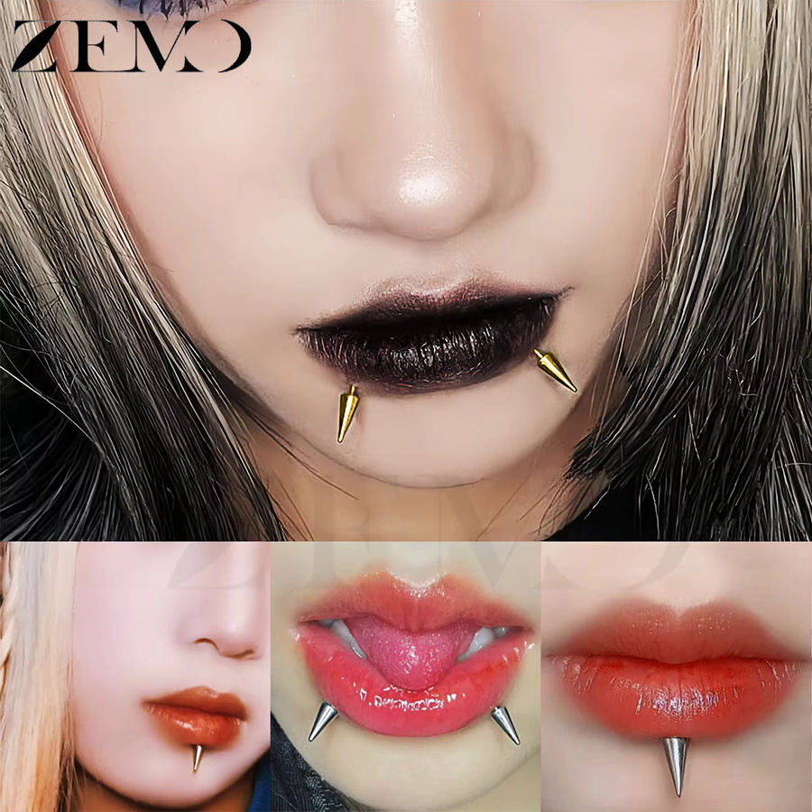 ZEMO Labret Lippenpiercing, Edelstahl, Unisex - Bild 4