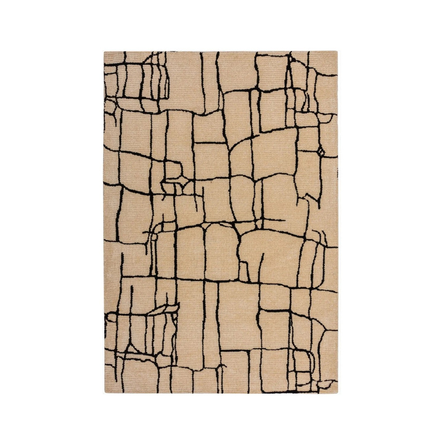 Flair Rugs Kurzflorteppich Theo Wool Look in Beige mit Abstract-Design, B x T: 160 x 230 cm - Bild 2