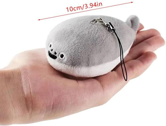 Linyi toy Schlüsselanhänger Sakaban Schildkrötenpuppe, grau, Damen - Bild 1