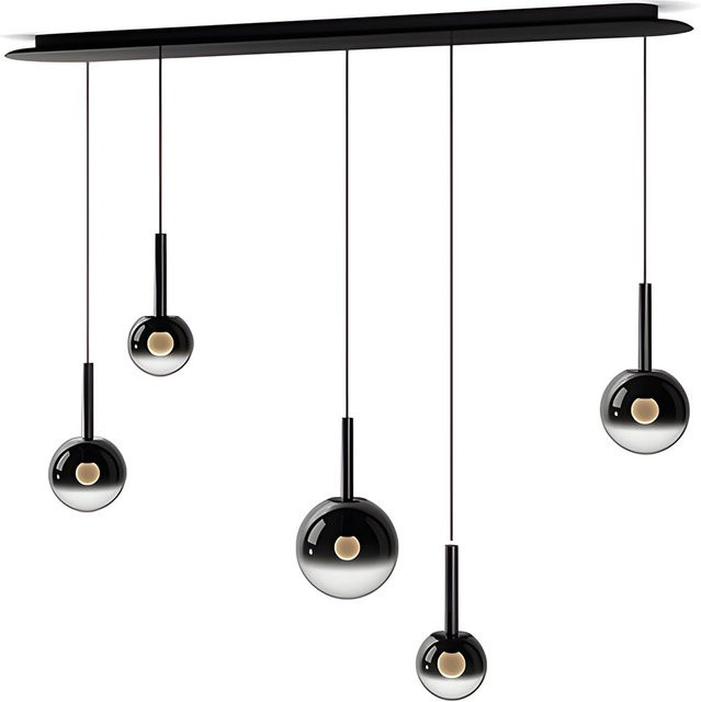 Occhio Luna Sospeso Cloud LED-Pendelleuchte in Dark Chrome und Schwarz Matt mit Tunable White (2700K - 4000K) - Bild 1