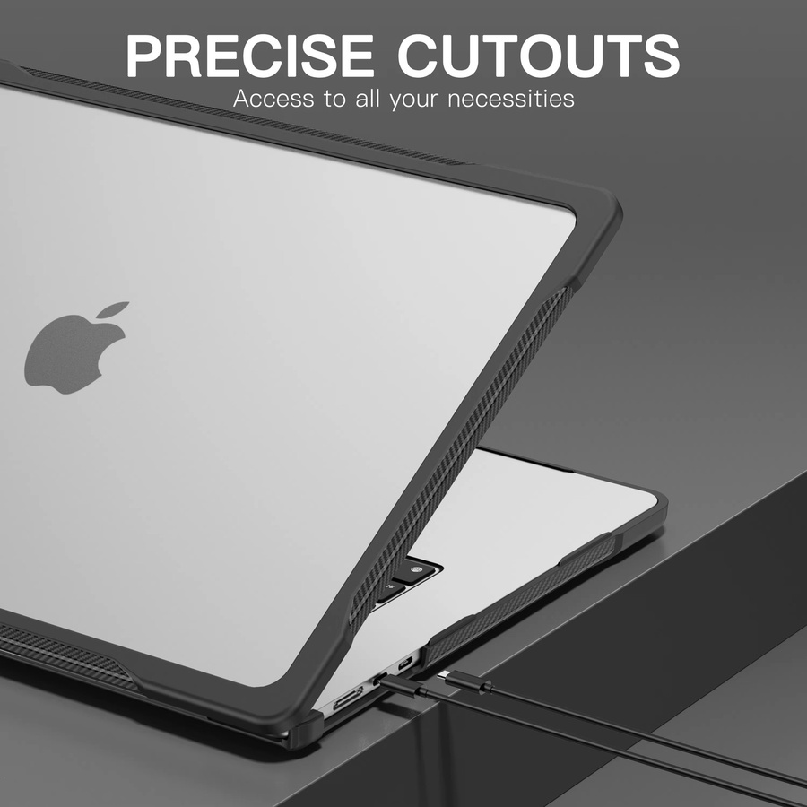 EGYAL Laptop-Hülle für MacBook Air 13 und 15 Zoll sowie MacBook Pro 14 und 16 Zoll, transparente Schutzhülle für M1 M2 M3 M4 Modelle - Bild 3
