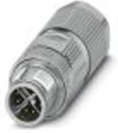 Phoenix Contact 1422844 Sensor-Aktor-Steckverbinder M12 unkonfektioniert, 8 Polzahl, Farbe: Silber - Bild 1