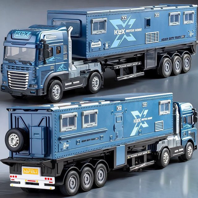 Kmoist Rückzieh-Container-LKW, Metall, mit Licht und Musik - Bild 1